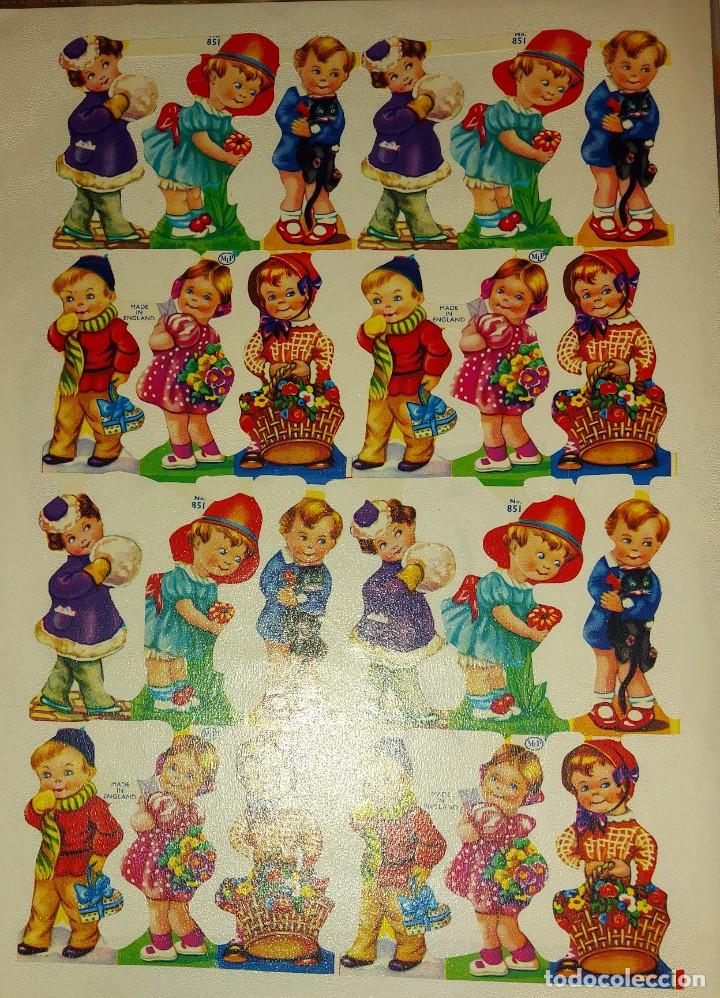 Collectable Antique Stamped Cards: LAMINA CROMOS TROQUELADOS O PICAR