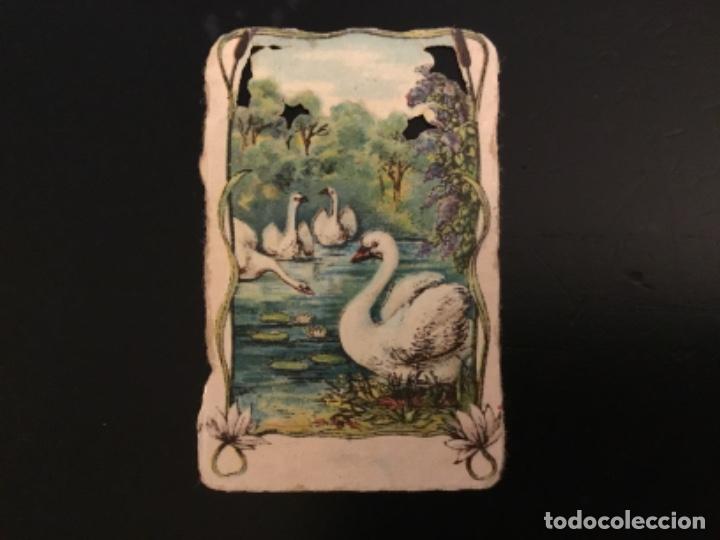 Collectionnisme Cartes &agrave; collectionner massicot&eacute;es anciennes: Cromo antiguo troquelado relieve Litografiado barnizado publicidad Juncosa