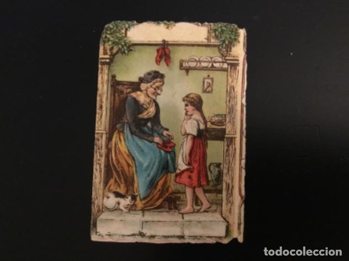 Collectionnisme Cartes &agrave; collectionner massicot&eacute;es anciennes: Cromo antiguo troquelado relieve Litografiado barnizado publicidad Juncosa