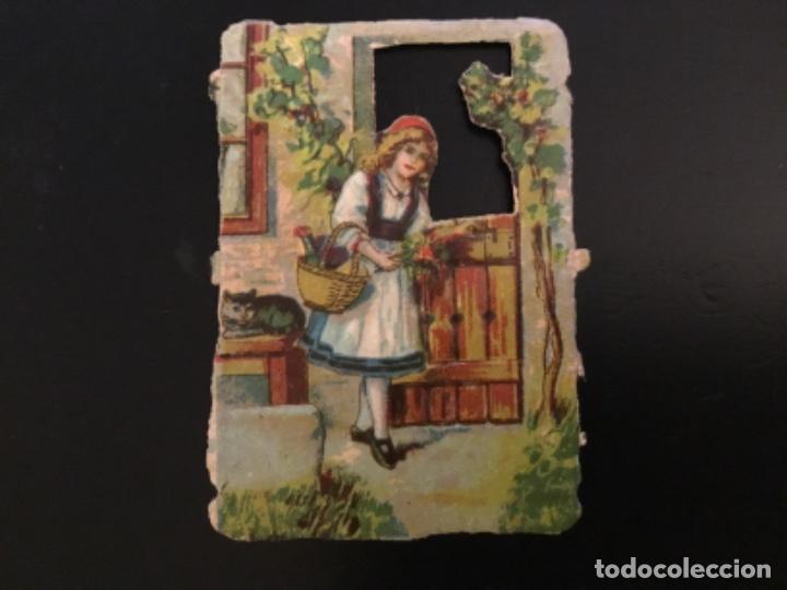 Collectionnisme Cartes &agrave; collectionner massicot&eacute;es anciennes: Cromo antiguo troquelado relieve Litografiado barnizado publicidad Jer&oacute;nimo Verdes