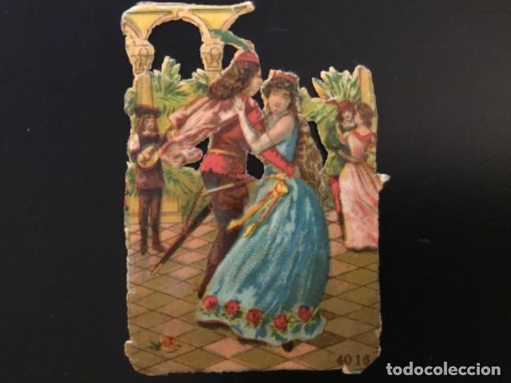 Collectionnisme Cartes &agrave; collectionner massicot&eacute;es anciennes: Cromo antiguo troquelado relieve Litografiado barnizado publicidad Jer&oacute;nimo Verdes