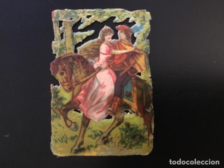 Collectionnisme Cartes &agrave; collectionner massicot&eacute;es anciennes: Cromo antiguo troquelado relieve Litografiado barnizado publicidad Jer&oacute;nimo Verdes