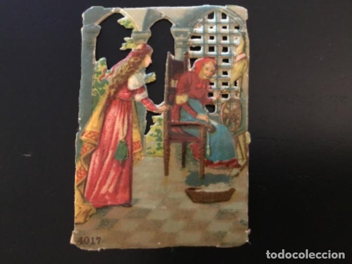 Collectionnisme Cartes &agrave; collectionner massicot&eacute;es anciennes: Cromo antiguo troquelado relieve Litografiado barnizado publicidad Jer&oacute;nimo Verdes