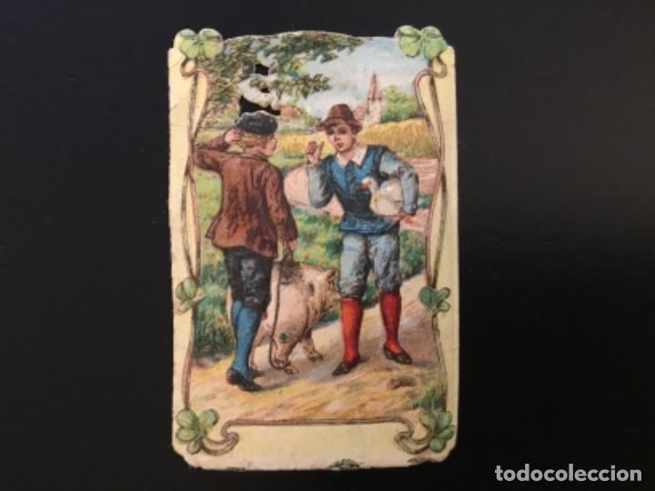 Collectionnisme Cartes &agrave; collectionner massicot&eacute;es anciennes: Cromo antiguo troquelado relieve Litografiado barnizado publicidad Francisco Torrens