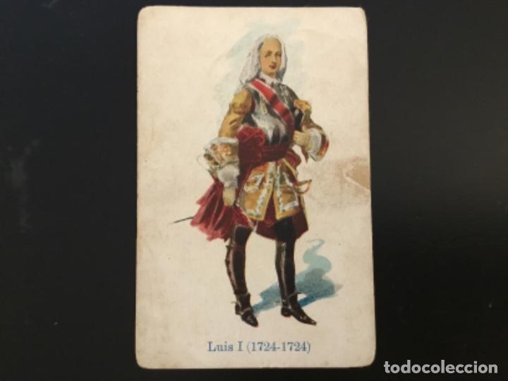Sammeln alte gestanzte Sammelbilder: Cromo antiguo tarjeta Luis I 1724 publicidad levadura Serra