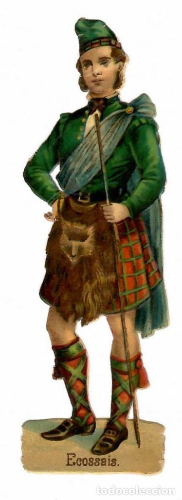 Coleccionismo Cromos troquelados antiguos: CROMO TROQUELADO ESCOCES