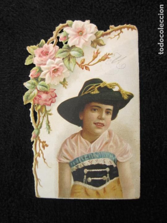 Collectable Antique Stamped Cards: CROMO TROQUELADO-LA ESPA&Ntilde;A FABRICA DE CHOCOLATES-VER FOTOS-(77.996)