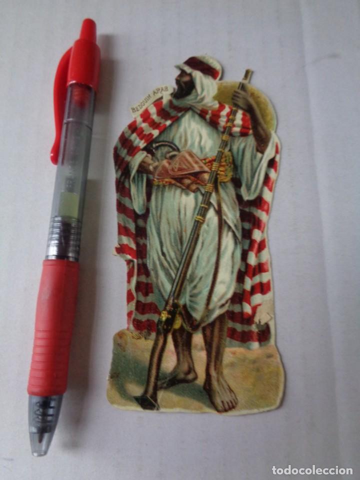 Sammeln alte gestanzte Sammelbilder: PRECIOSO CROMO TROQUELADO ANTIGUO ** SIGLO S. XIX ** ORIGINAL ** BEDUINO ARABE ** BEOUIN ARAB