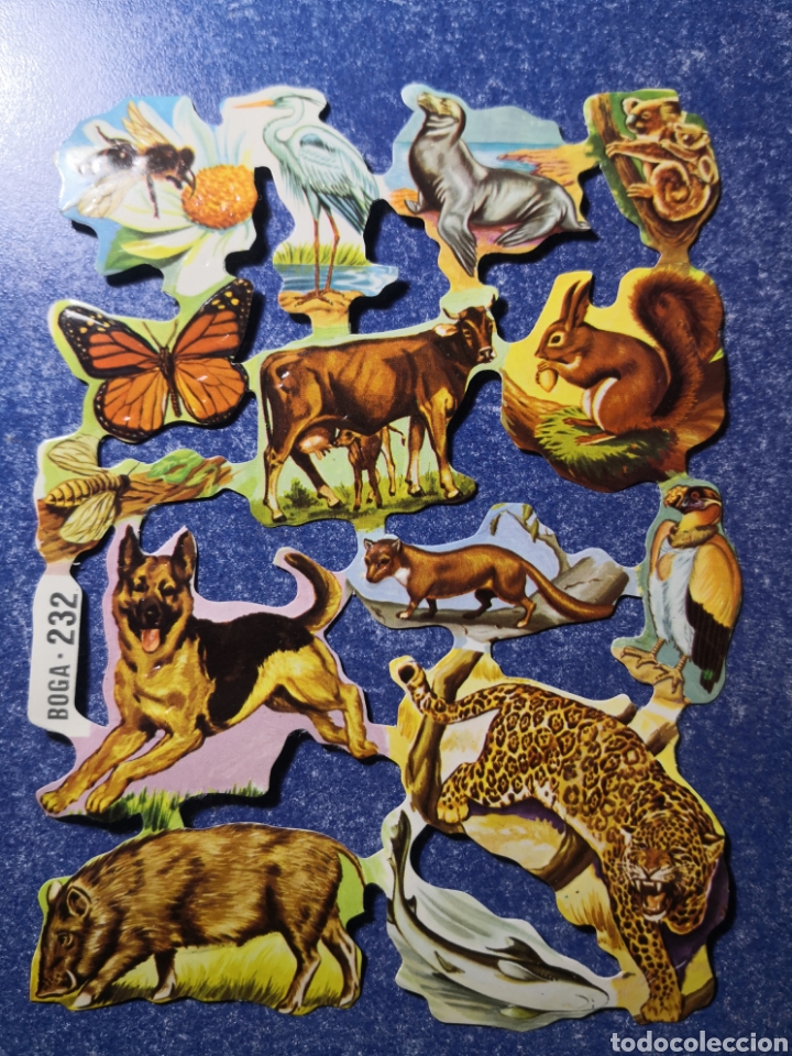 Colecionismo Cromos recortados antigos: L&Aacute;MINA ORIGINAL DE CROMOS TROQUELADOS BOGA 232