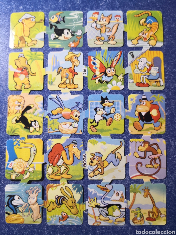 Colecionismo Cromos recortados antigos: L&Aacute;MINA DE CROMOS TROQUELADOS DE BOGA SERIE 216