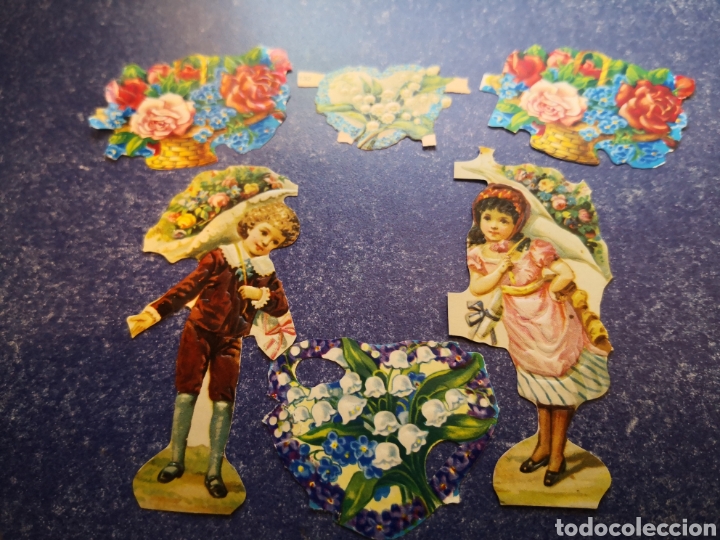 Colecionismo Cromos recortados antigos: PRECIOSO LOTE DE CROMOS CON SUPER RELIVE Y BRILLO