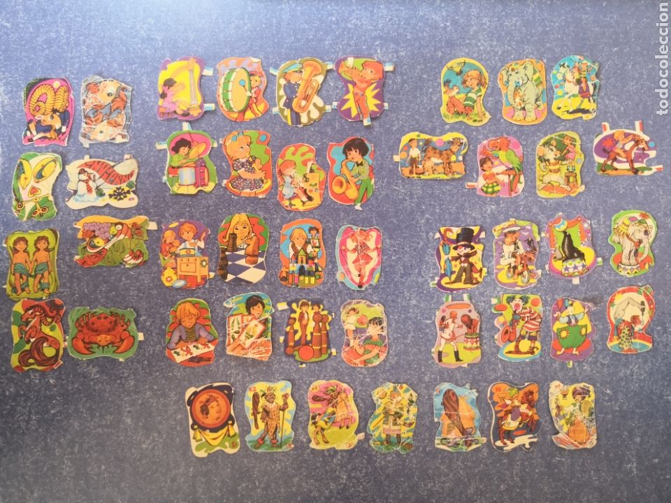 Sammeln alte gestanzte Sammelbilder: LOTE DE 46 CROMOS TROQUELADOS DE LORO&Ntilde;O, LEE LA DESCRIPCI&Oacute;N
