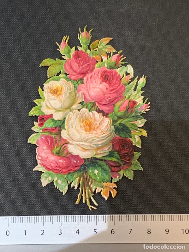 Colecionismo Cromos recortados antigos: Cromo troquelado s. XIX