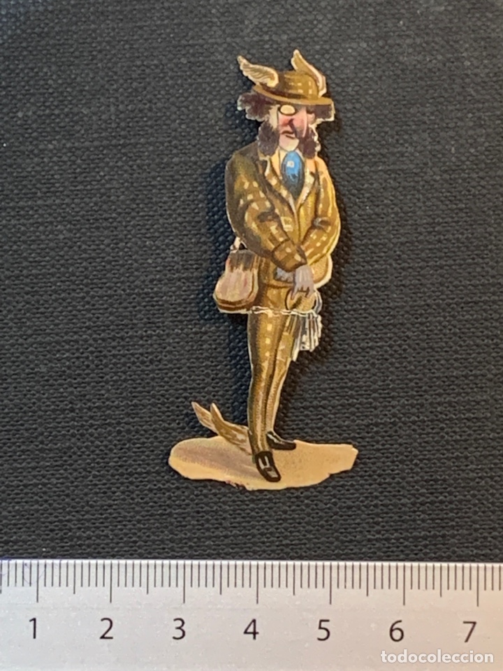 Colecionismo Cromos recortados antigos: Cromo troquelado s. XIX