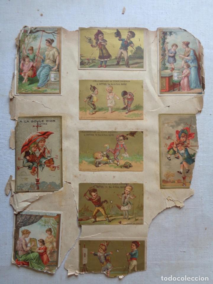 Collectable Antique Stamped Cards: QUINCE CROMOS TROQUELADOS SIGLO XIX.-CR 037