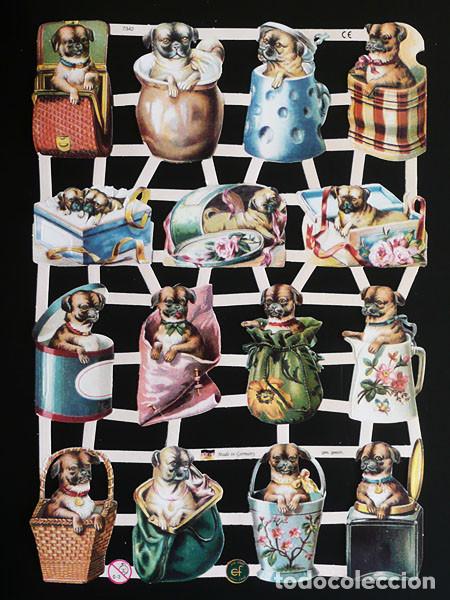 Collectable Antique Stamped Cards: ZPR. LAMINA DE CROMOS TROQUELADOS CON BRILLO Y RELIEVE EF - 7342 - CARLINOS