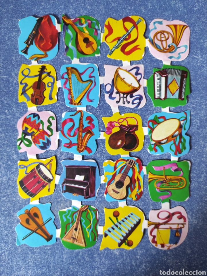 Sammeln alte gestanzte Sammelbilder: Cromos troquelados Edivas instrumentos musicales