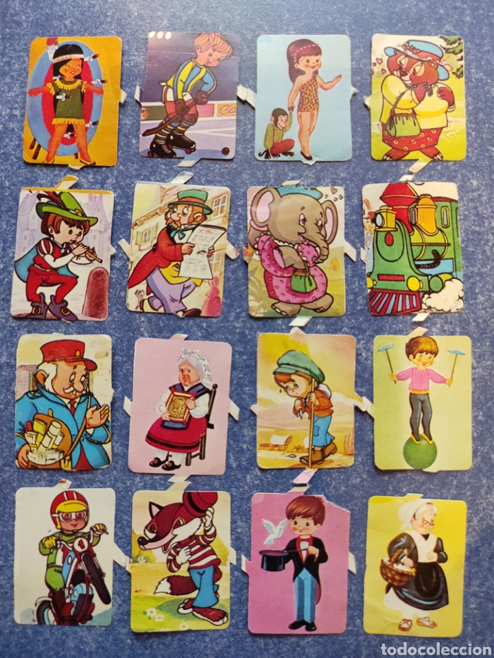 Colecionismo Cromos recortados antigos: LAMINA DE CROMOS TROQUELADOS SUELTOS DE SALDA&Ntilde;A