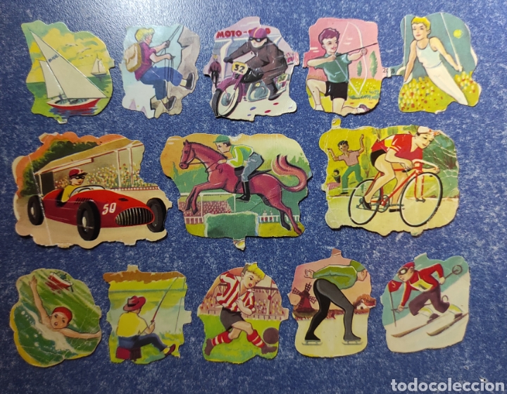 Colecionismo Cromos recortados antigos: L&Aacute;MINA DE CROMOS TROQUELADOS EVA 128.
