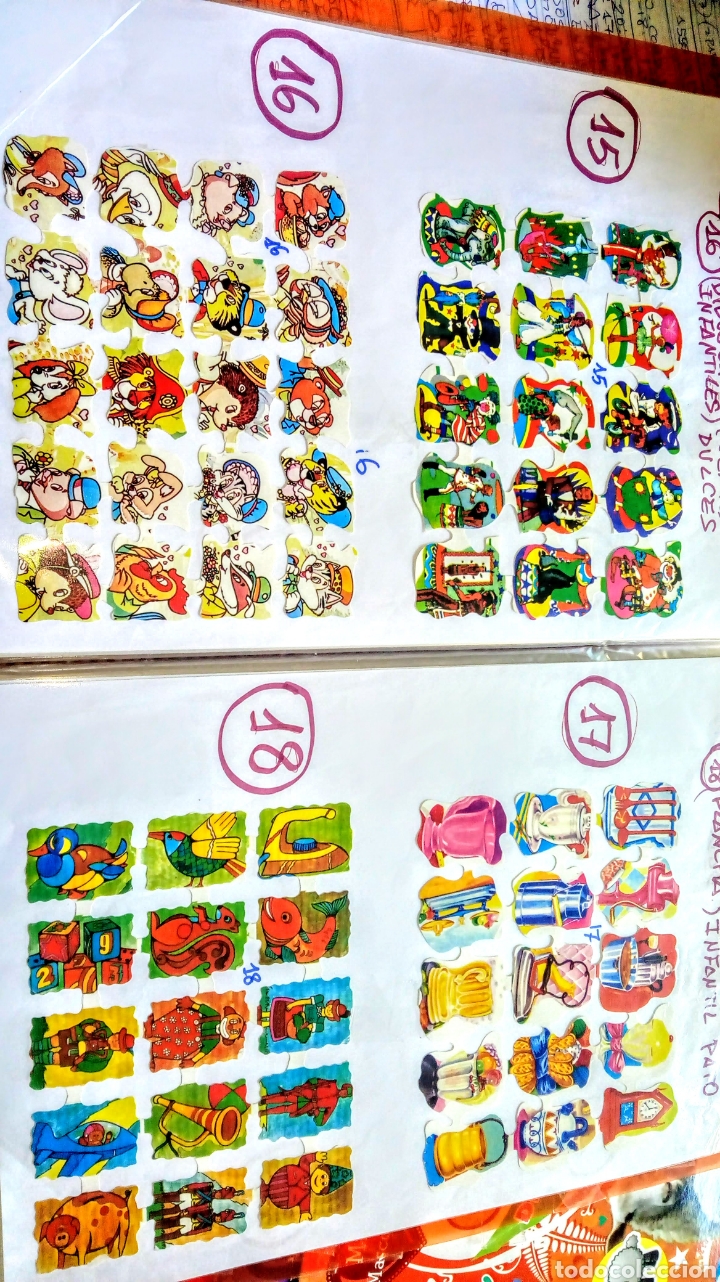 Coleccionismo cromos troquelados antiguos: 22 primeros pliegos de cromos picar - Foto 3