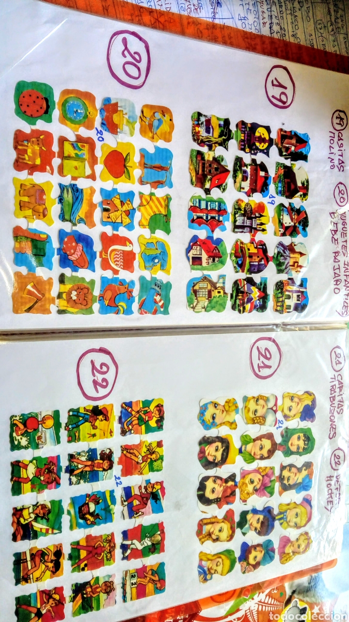 Coleccionismo cromos troquelados antiguos: 12 pliegos de cromos picar - Foto 3