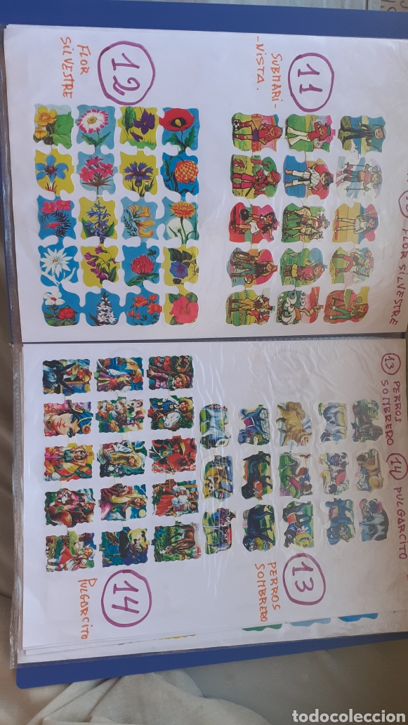 Coleccionismo cromos troquelados antiguos: 30 pliegos de cromos picar - Foto 3