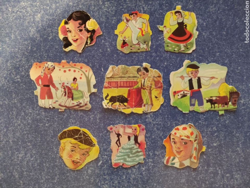 Colecionismo Cromos recortados antigos: POR UNIDAD O LOTE, CROMOS TROQUELADOS DE EVA 129
