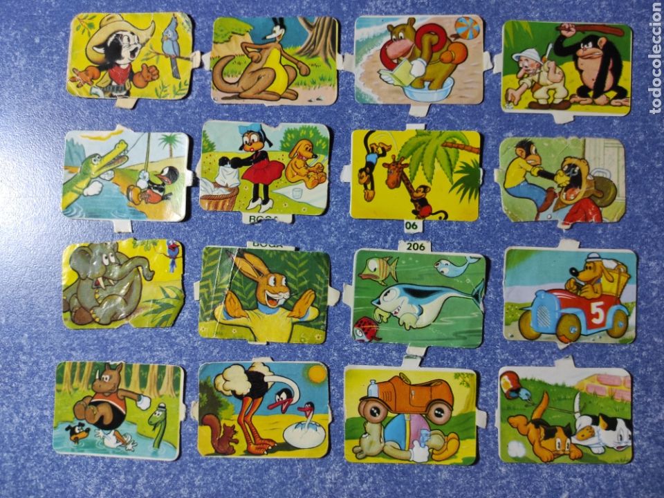 Colecionismo Cromos recortados antigos: LAMINA DE CROMOS TROQUELADOS &rdquo;DE PALMAS O PICAR&rdquo; SUELTOS DE BOGA SERIE 206.