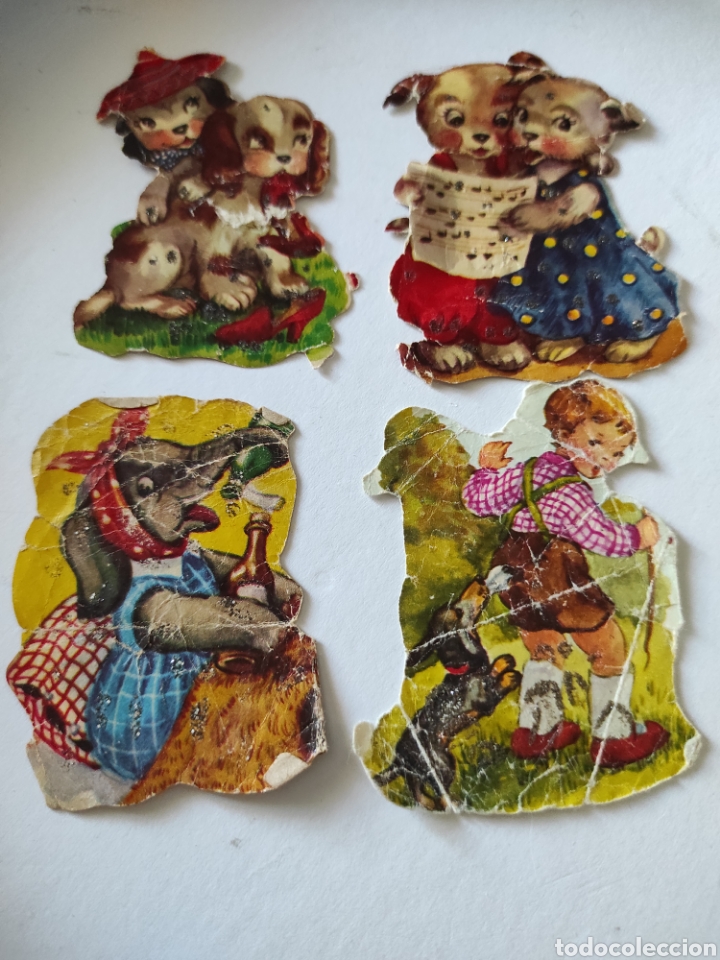 Collezionismo Figurine ritagliate antiche: Antiguos cromos troquelados de KRUGER