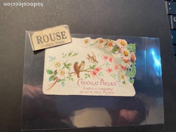 Coleccionismo Cromos troquelados antiguos: CHOCOLATE - ANTIGUO CROMO TROQUELADO CHOCOLAT POULAIN 9,5X6,5 CM.