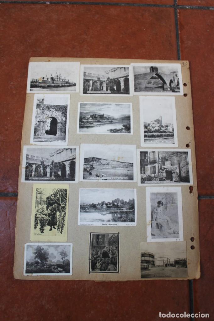 Sammeln alte gestanzte Sammelbilder: LOTE DE CROMOS TROQUELADOS PEGADOS EN PAPEL