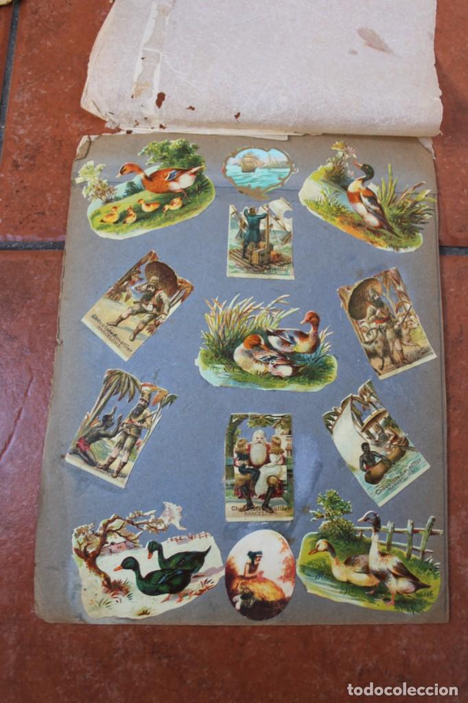 Sammeln alte gestanzte Sammelbilder: LOTE DE CROMOS TROQUELADOS PEGADOS EN PAPEL