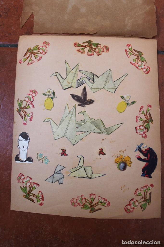 Sammeln alte gestanzte Sammelbilder: LOTE DE CROMOS TROQUELADOS PEGADOS EN PAPEL