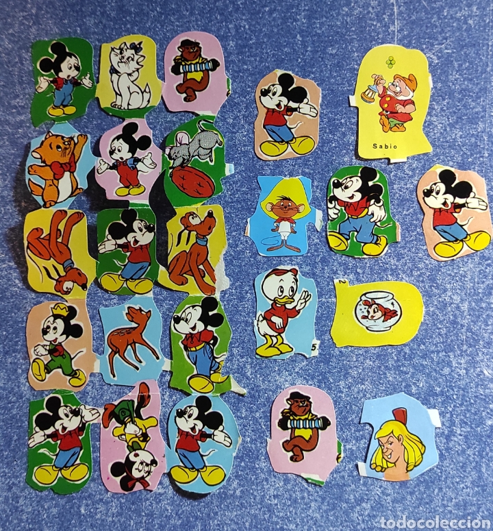 Collectable Antique Stamped Cards: LOTE DE CROMOS TROQUELADOS EDIVAS-DISNEY