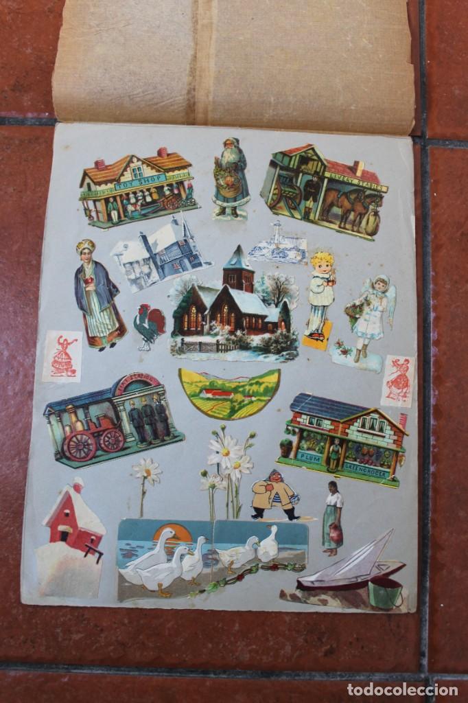 Sammeln alte gestanzte Sammelbilder: LOTE DE CROMOS TROQUELADOS PEGADOS EN PAPEL