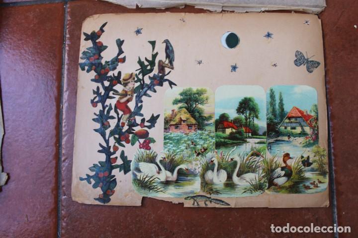 Sammeln alte gestanzte Sammelbilder: LOTE DE CROMOS TROQUELADOS PEGADOS EN PAPEL