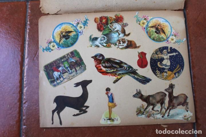 Sammeln alte gestanzte Sammelbilder: LOTE DE CROMOS TROQUELADOS PEGADOS EN PAPEL
