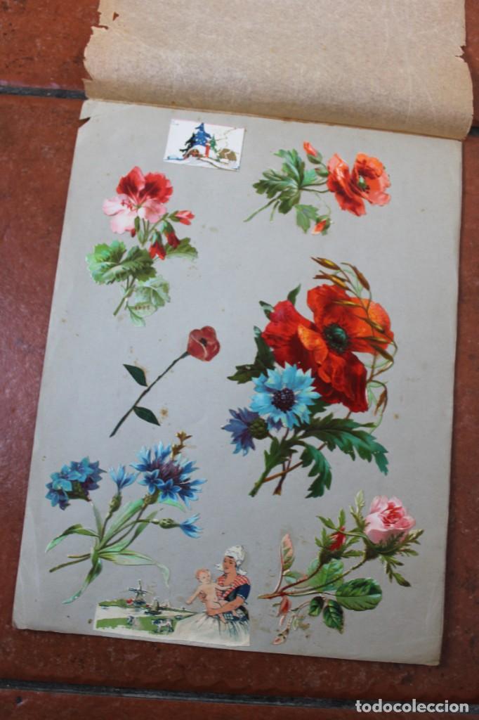 Sammeln alte gestanzte Sammelbilder: LOTE DE CROMOS TROQUELADOS PEGADOS EN PAPEL