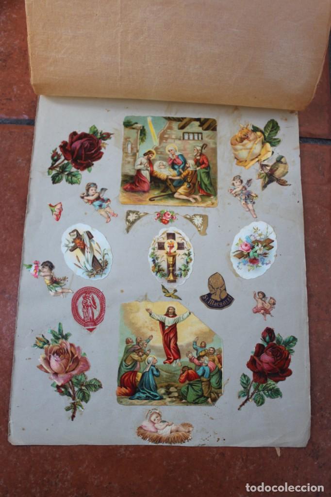 Sammeln alte gestanzte Sammelbilder: LOTE DE CROMOS TROQUELADOS PEGADOS EN PAPEL