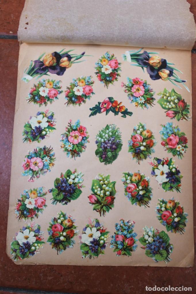 Sammeln alte gestanzte Sammelbilder: LOTE DE CROMOS TROQUELADOS PEGADOS EN PAPEL