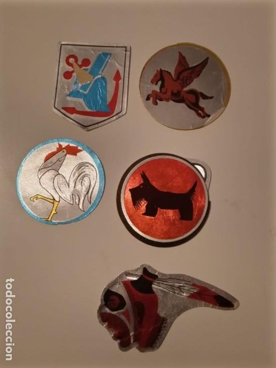 Sammeln alte gestanzte Sammelbilder: EMBLEMAS AEREOS Y DE LA CONQUISTA ESPACIAL PANRICO 5 CROMOS