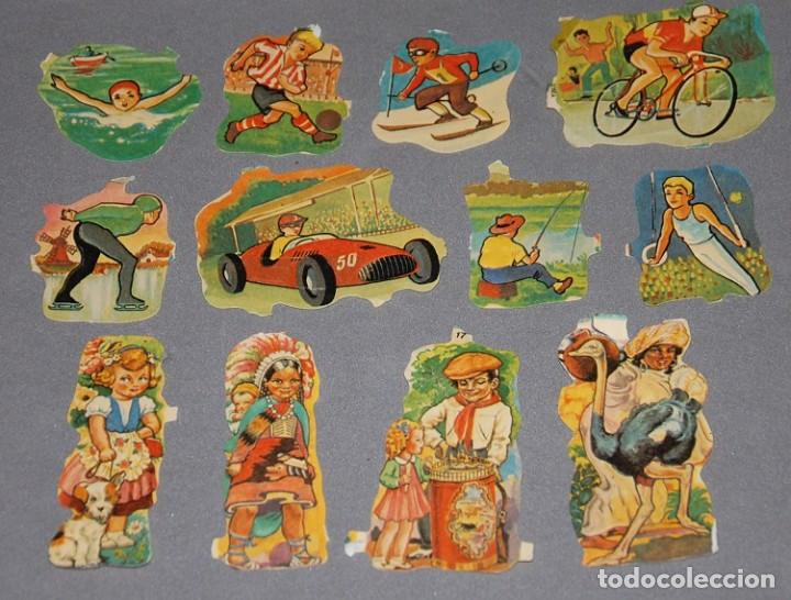 Sammeln alte gestanzte Sammelbilder: LOTE DE 12 CROMOS TROQUELADOS SIMA DE LOS A&Ntilde;OS 60