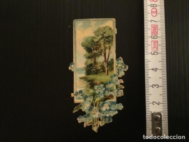 Sammeln alte gestanzte Sammelbilder: Cromo troquelado antiguo chocolates Juncosa casa paisaje