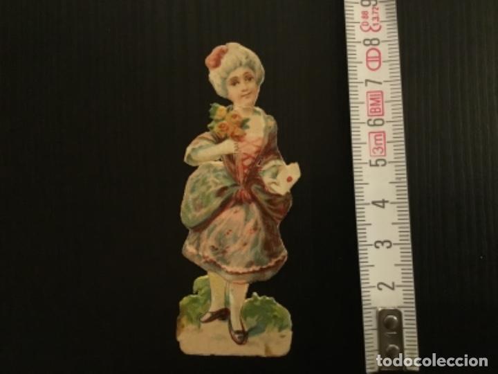 Sammeln alte gestanzte Sammelbilder: Cromo troquelado antiguo chocolates Jer&oacute;nimo Verdes Mujer epoca