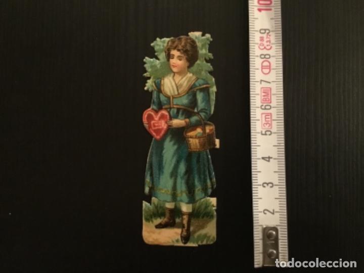 Sammeln alte gestanzte Sammelbilder: Cromo troquelado antiguo chocolates Jer&oacute;nimo Verdes Mujer epoca