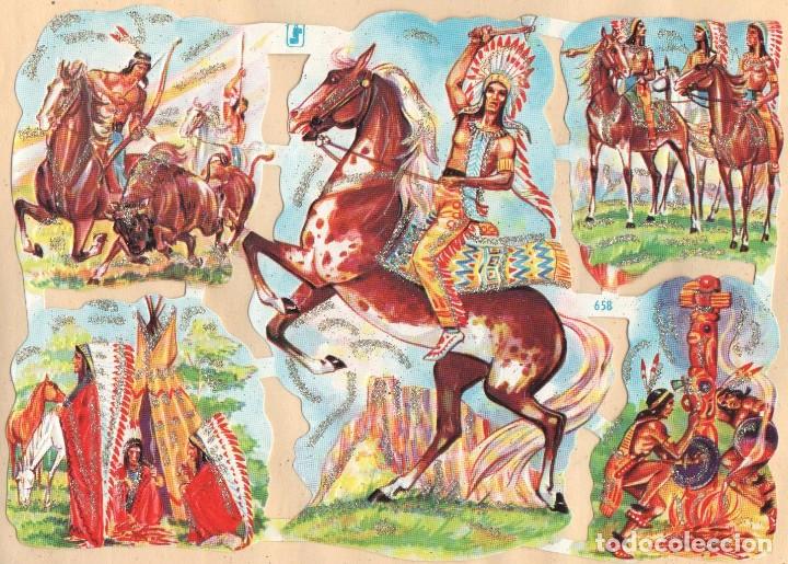 Sammeln alte gestanzte Sammelbilder: Antigua l&aacute;mina de cromos troquelados WS 658 con purpurina