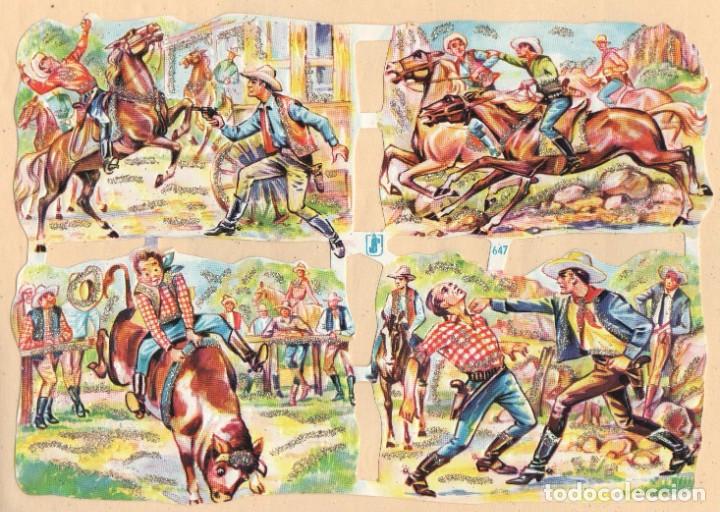 Sammeln alte gestanzte Sammelbilder: Antigua l&aacute;mina de cromos troquelados WS 647 con purpurina