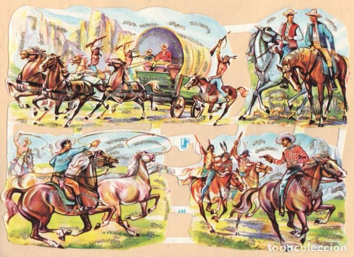 Sammeln alte gestanzte Sammelbilder: Antigua l&aacute;mina de cromos troquelados WS 646 con purpurina