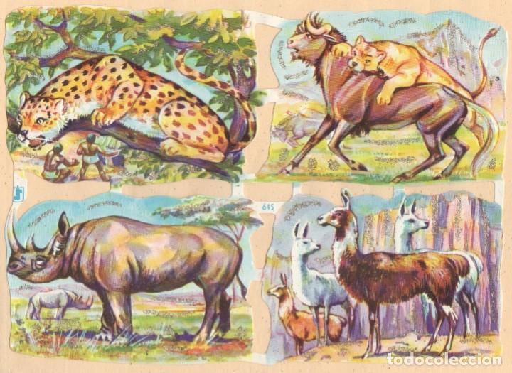 Sammeln alte gestanzte Sammelbilder: Antigua l&aacute;mina de cromos troquelados WS 645 con purpurina