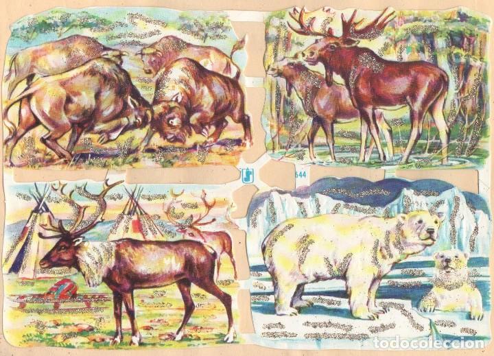 Sammeln alte gestanzte Sammelbilder: Antigua l&aacute;mina de cromos troquelados WS 644 con purpurina